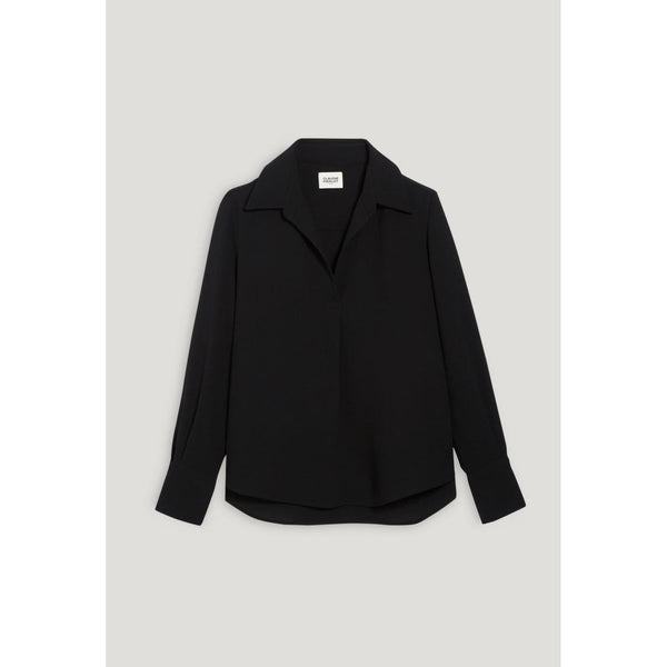 Black Fluid Blouse
