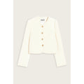 Veste Courte Tweed Ivoire
