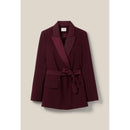 Chaqueta de traje con botones y cinturón