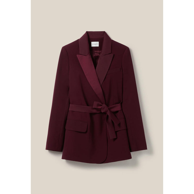 Chaqueta de traje con botones y cinturón