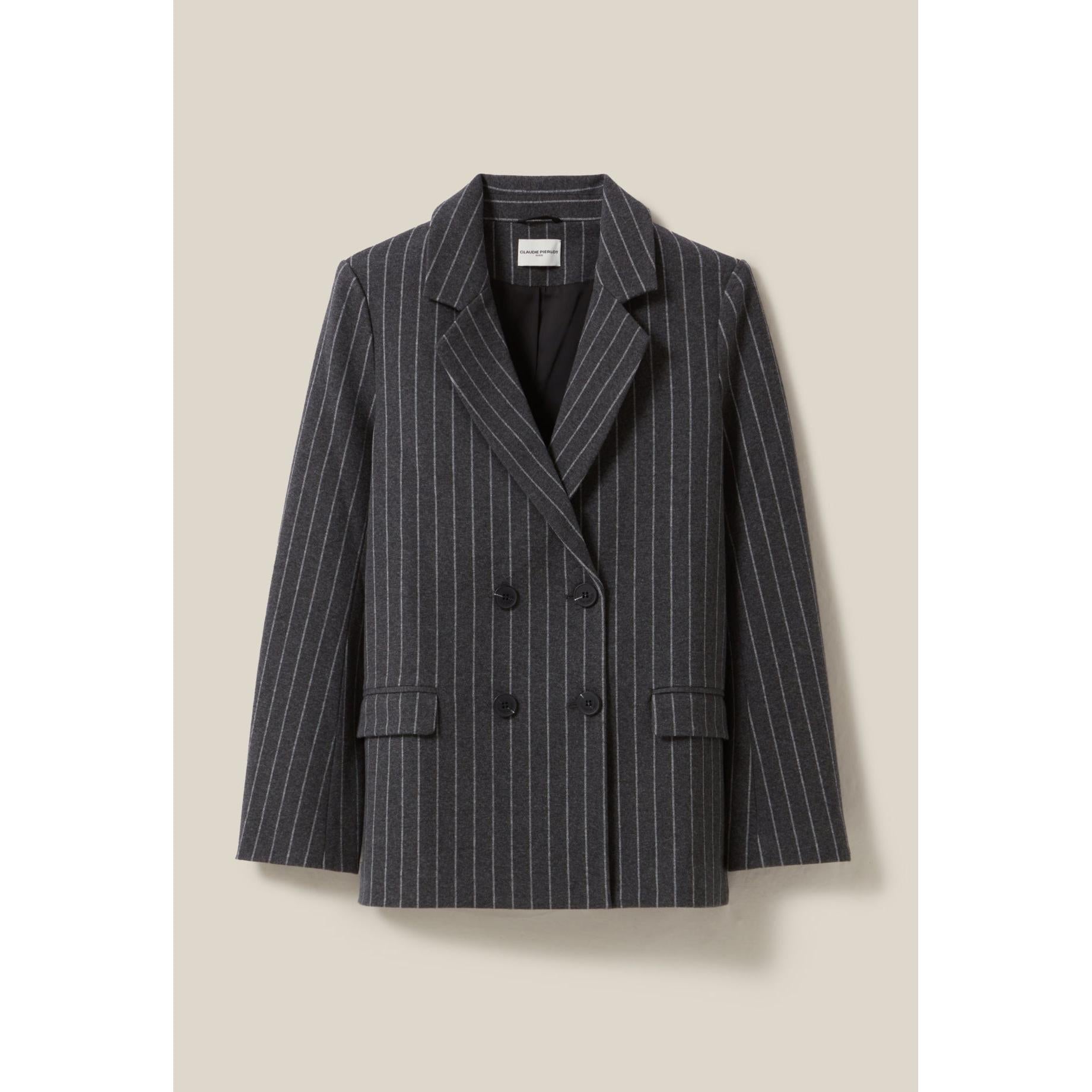 Claudie Pierlot - Oversized Striped Tailored Jacket