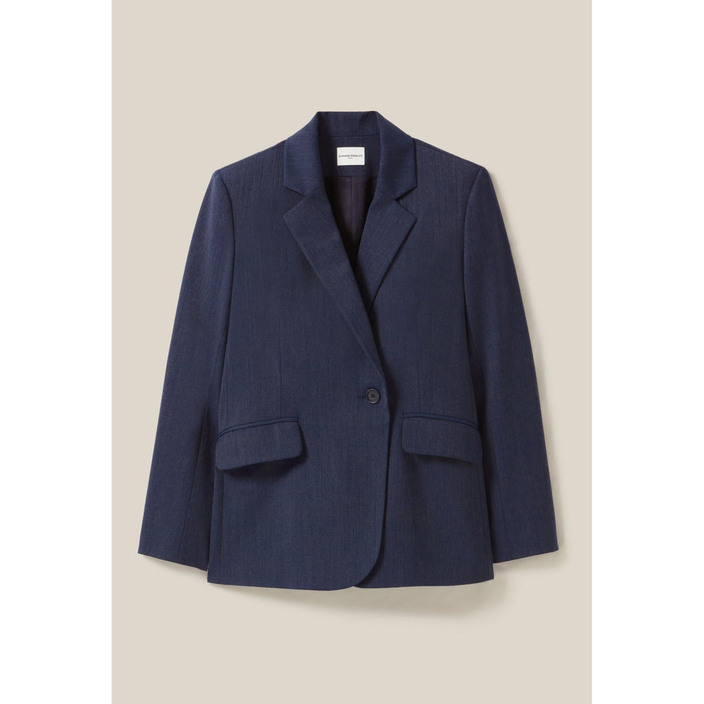 Claudie Pierlot - Double-Breasted Tailored Jacket Navy