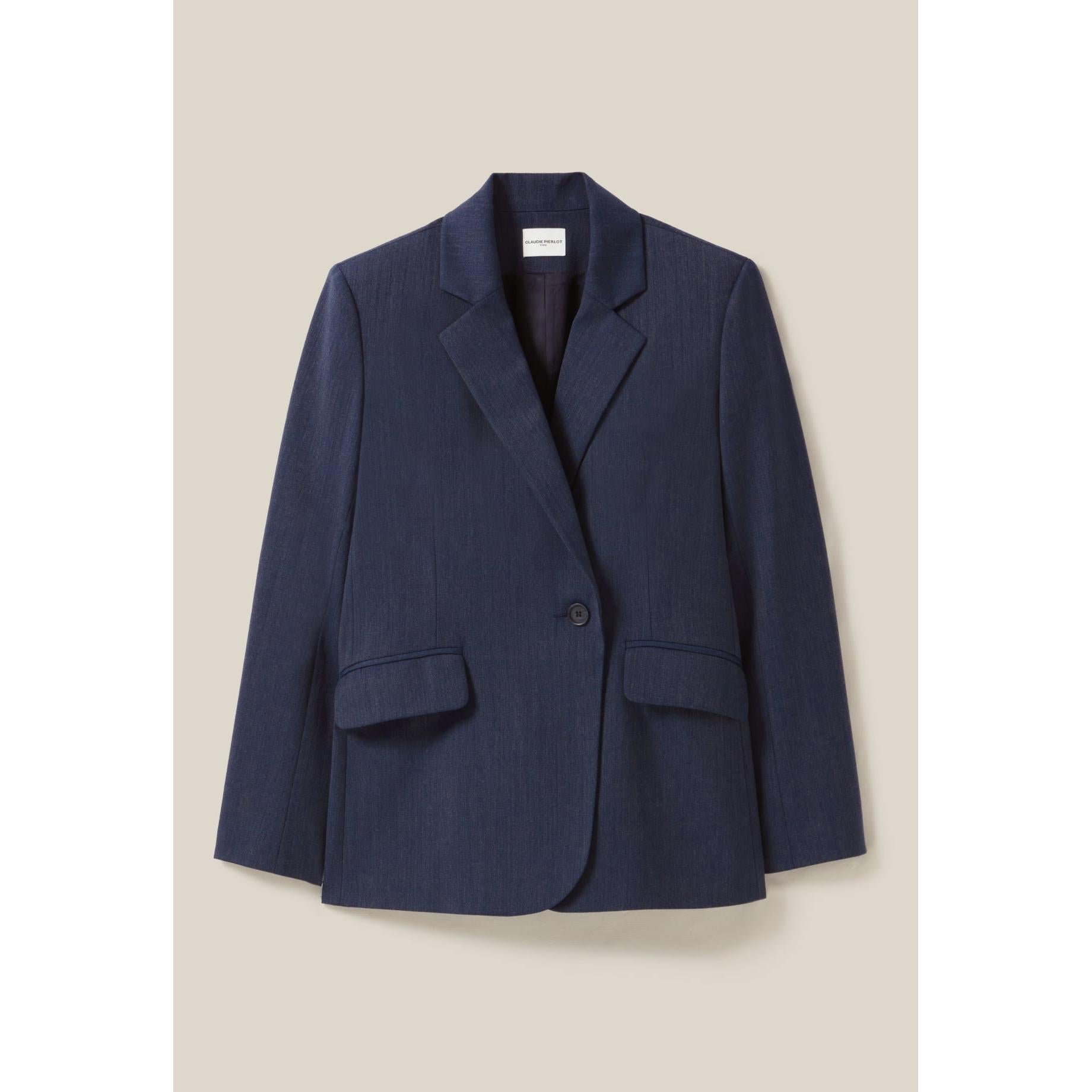 Claudie Pierlot - Double-Breasted Tailored Jacket Navy