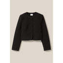 Veste Droite Noire Tweed