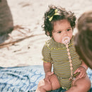 Paloma bark stripe bodysuit - Misha & Puff selection available on www.amaetc.com, eco-friendly concept store for children