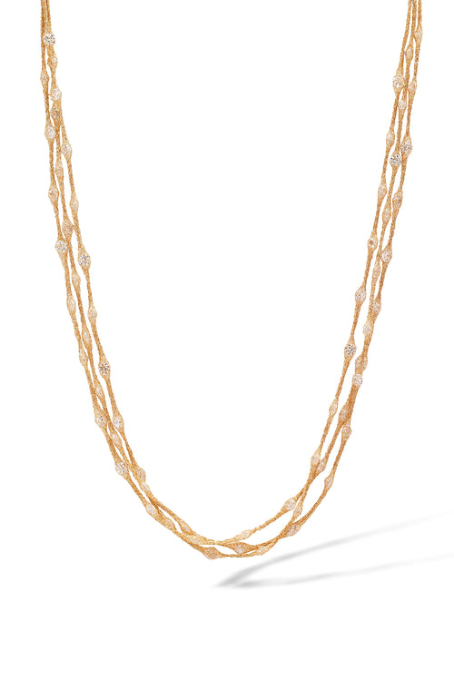 Collier "Pluie D'Étoiles" Or Jaune 375/1000 et Zirconium