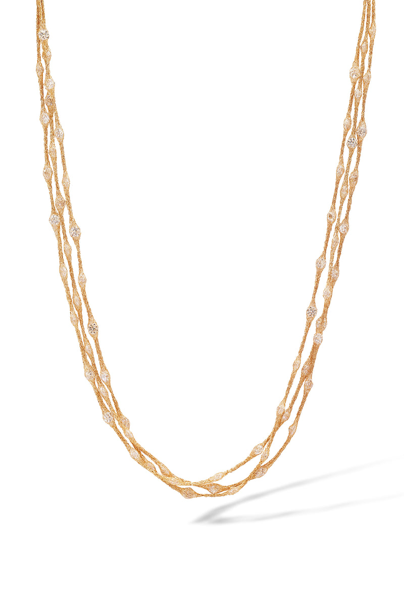 Collier "Pluie D'Étoiles" Or Jaune 375/1000 et Zirconium