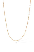 Collier "Éclat D'Amande" Or Jaune 375/1000 Et Zirconium