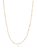 Collar “Éclat D’Amande” Oro amarillo 375/1000 y Circonio