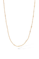 Collier "Éclat D'Amande" Or Jaune 375/1000 et Zirconium