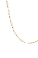 Collier "Éclat D'Amande" Or Jaune 375/1000 et Zirconium