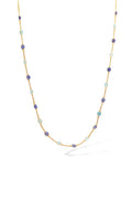 Collier "Constellation Ovale Lagon" Or Jaune 375/1000 Et Zirconium