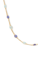 Collier "Constellation Ovale Lagon" Or Jaune 375/1000 et Zirconium