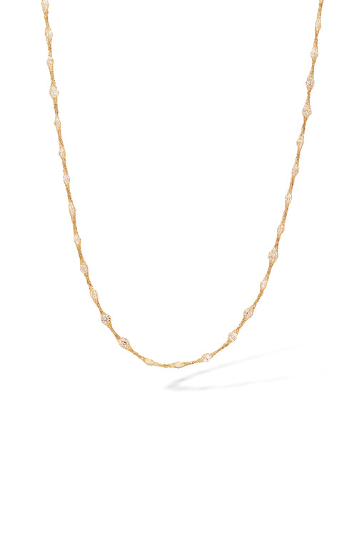 Collier "Constellation Ovale" Or Jaune 375/1000 et Zirconium