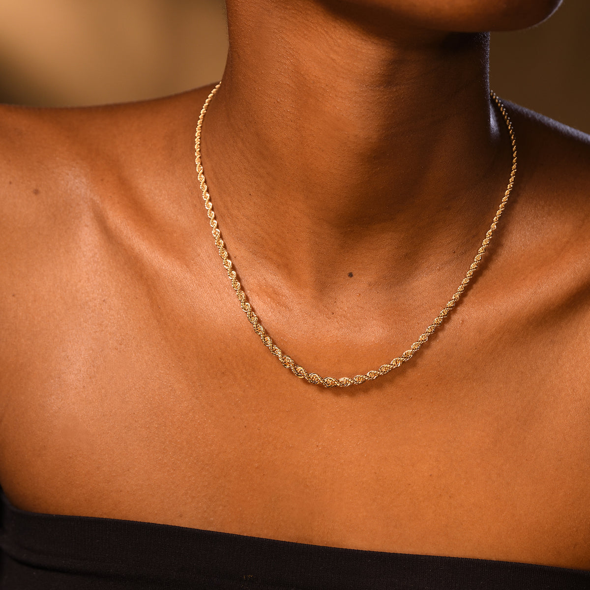 Collier "Simplicity" Or Jaune 375/1000