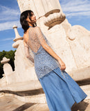 Cape Crochet Bella - Argent