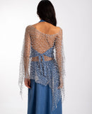 Cape Crochet Bella - Argent