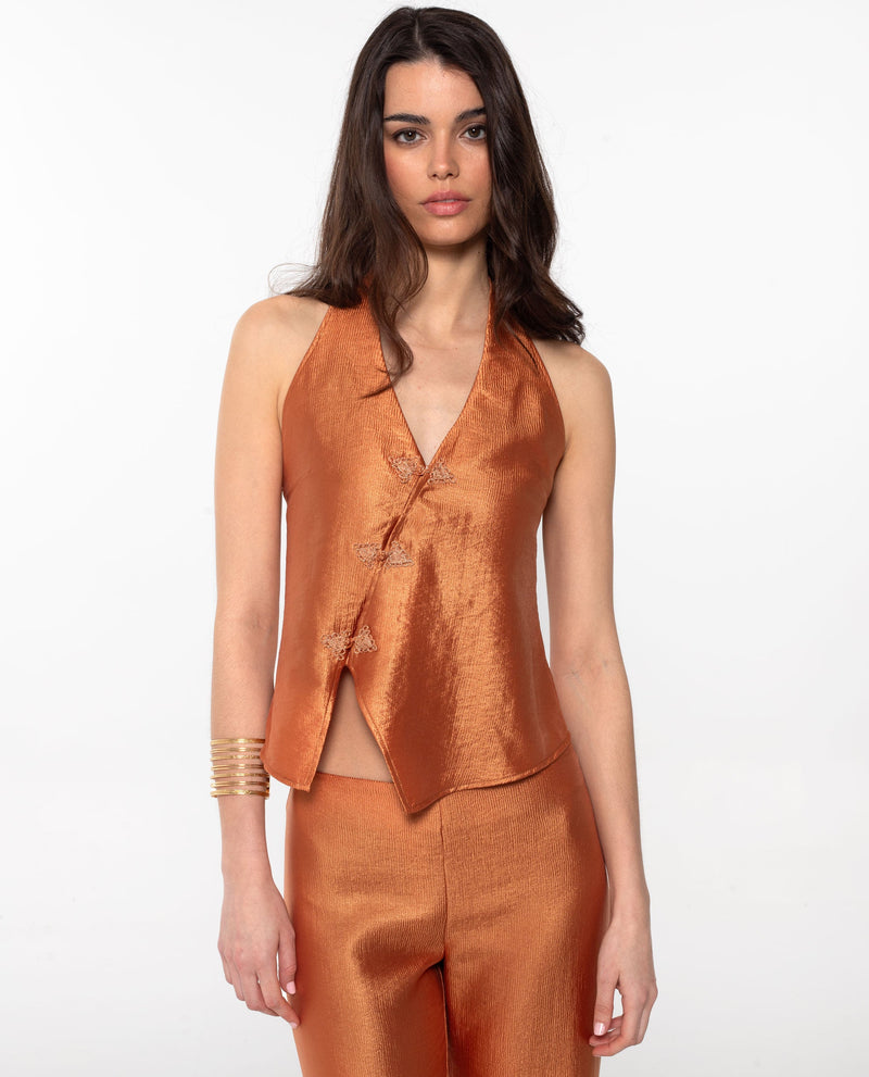 Gilet Ethereal Muse - Orange
