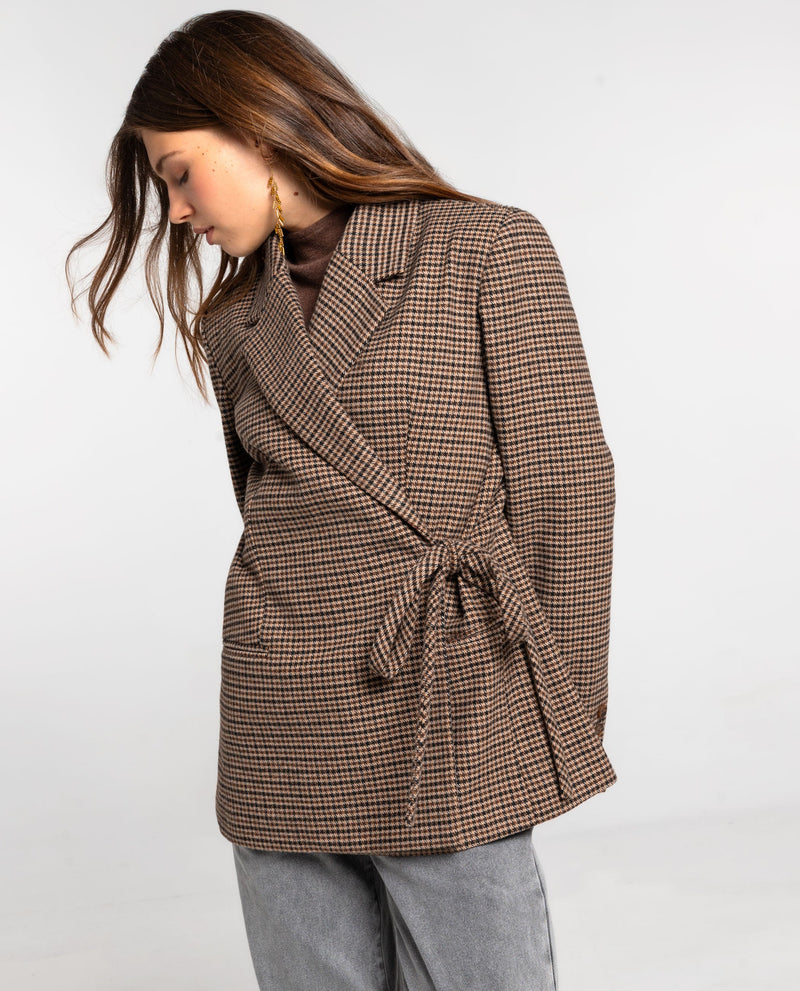 Blazer Busy Romance - Pied-De-Poule