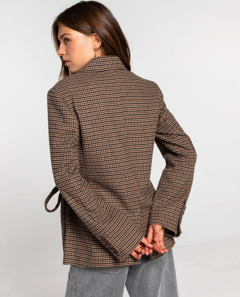 Blazer Busy Romance - Pied-De-Poule