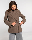 Blazer Busy Romance - Pied-De-Poule