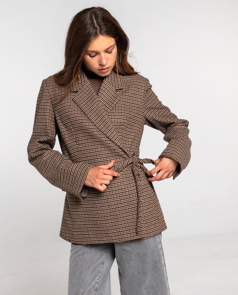 Blazer Busy Romance - Pied-De-Poule