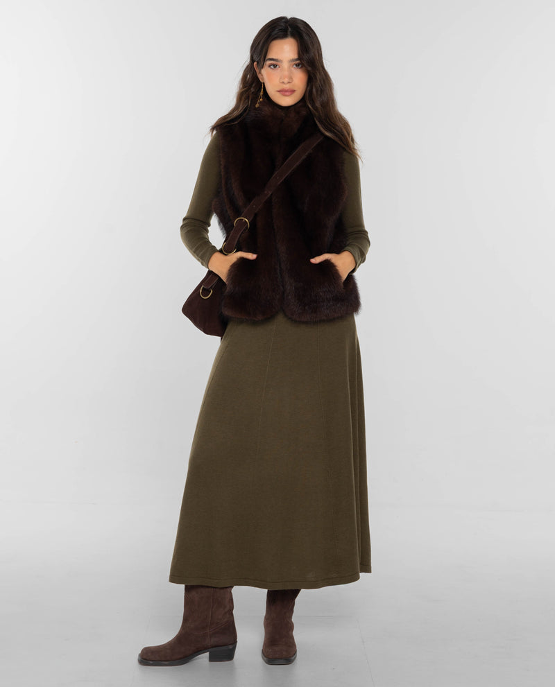 Gilet One Way - Marron