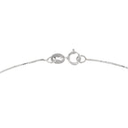 Collier "Goutte D'Azur 0,35Ct/1" Or Blanc 375/1000 Et Topaze