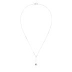 Collar “Goutte D’Azur 0.35Ct/1” Oro blanco 375/1000 y topacio
