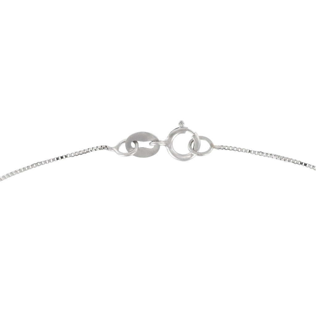 Collar “Goutte D’Azur 0.35Ct/1” Oro blanco 375/1000 y topacio