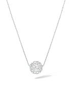 Collier "Bulle De Crystal" Or Blanc 375/1000