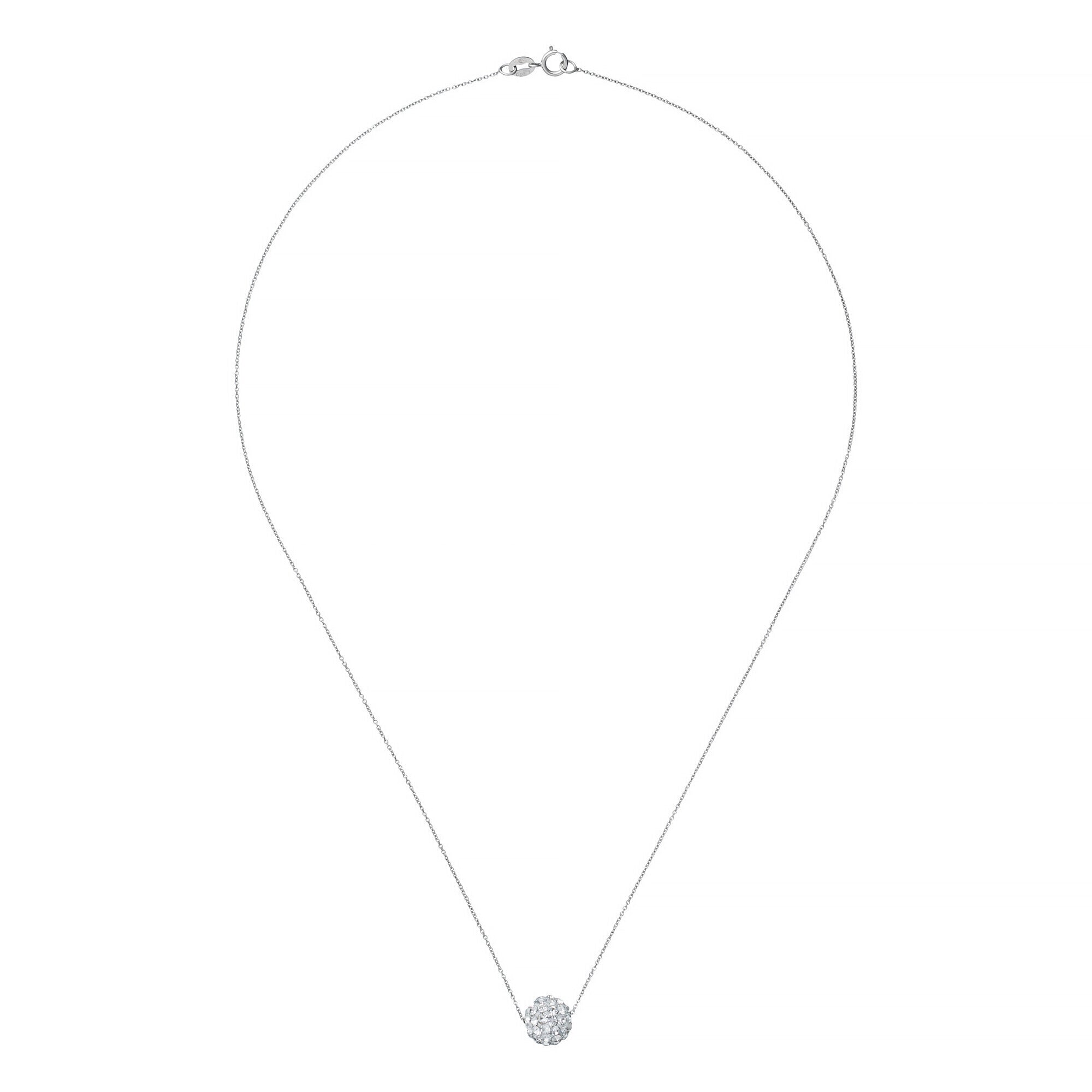 Collar “Bulle De Crystal” Oro blanco 375/1000