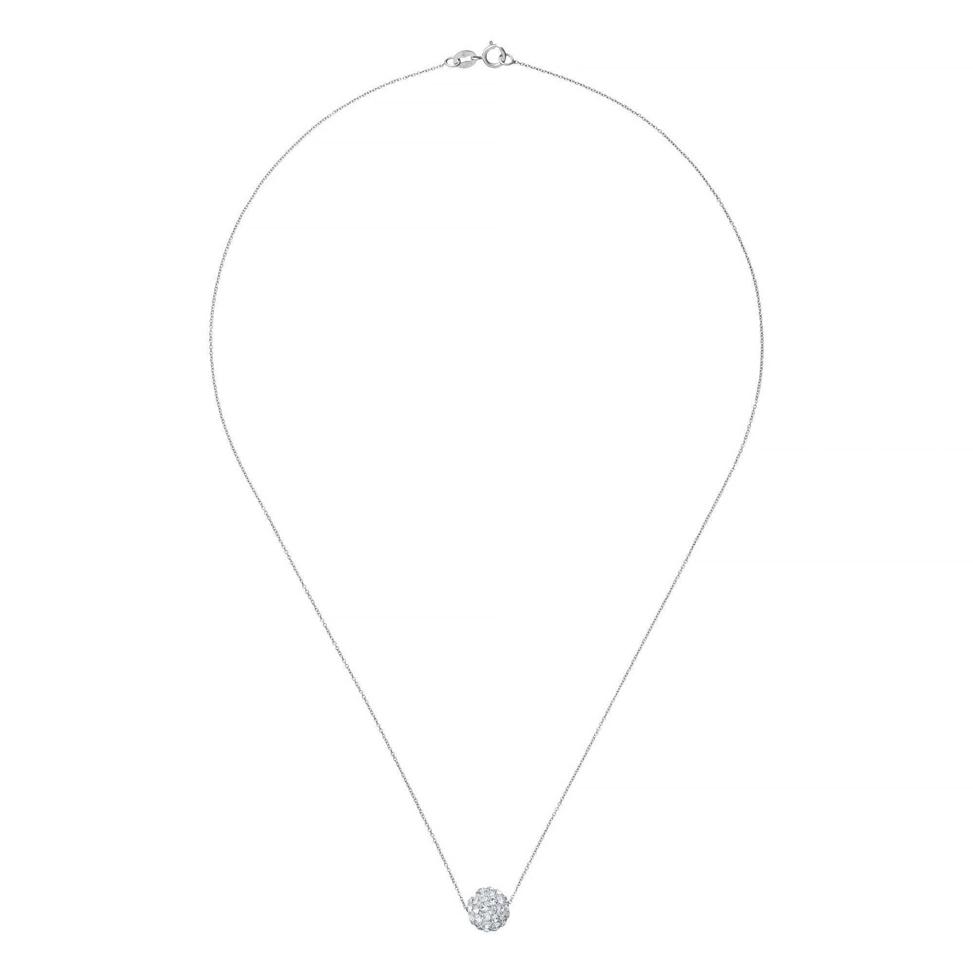 Collar “Bulle De Crystal” Oro blanco 375/1000
