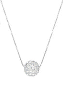 Collier "Bulle De Crystal" Or Blanc 375/1000