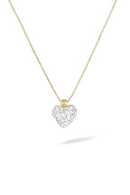 Ketting "Coeur De Crystal" geelgoud 375/1000 en zirkonia