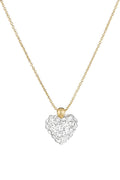 Collar “Coeur De Crystal” Oro amarillo 375/1000 y circonio