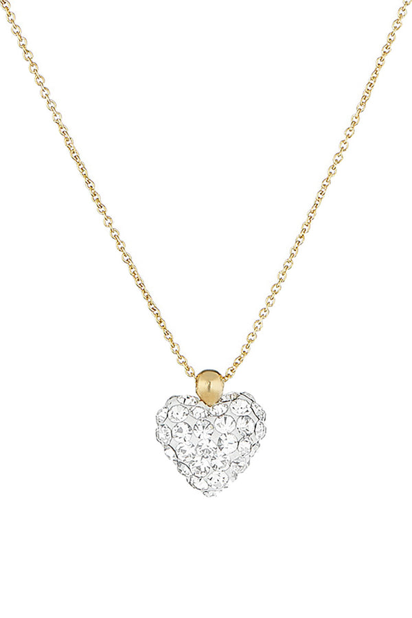 Collar “Coeur De Crystal” Oro amarillo 375/1000 y circonio
