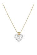 “Coeur De Crystal” Necklace 375/1000 Yellow Gold And Zirconium