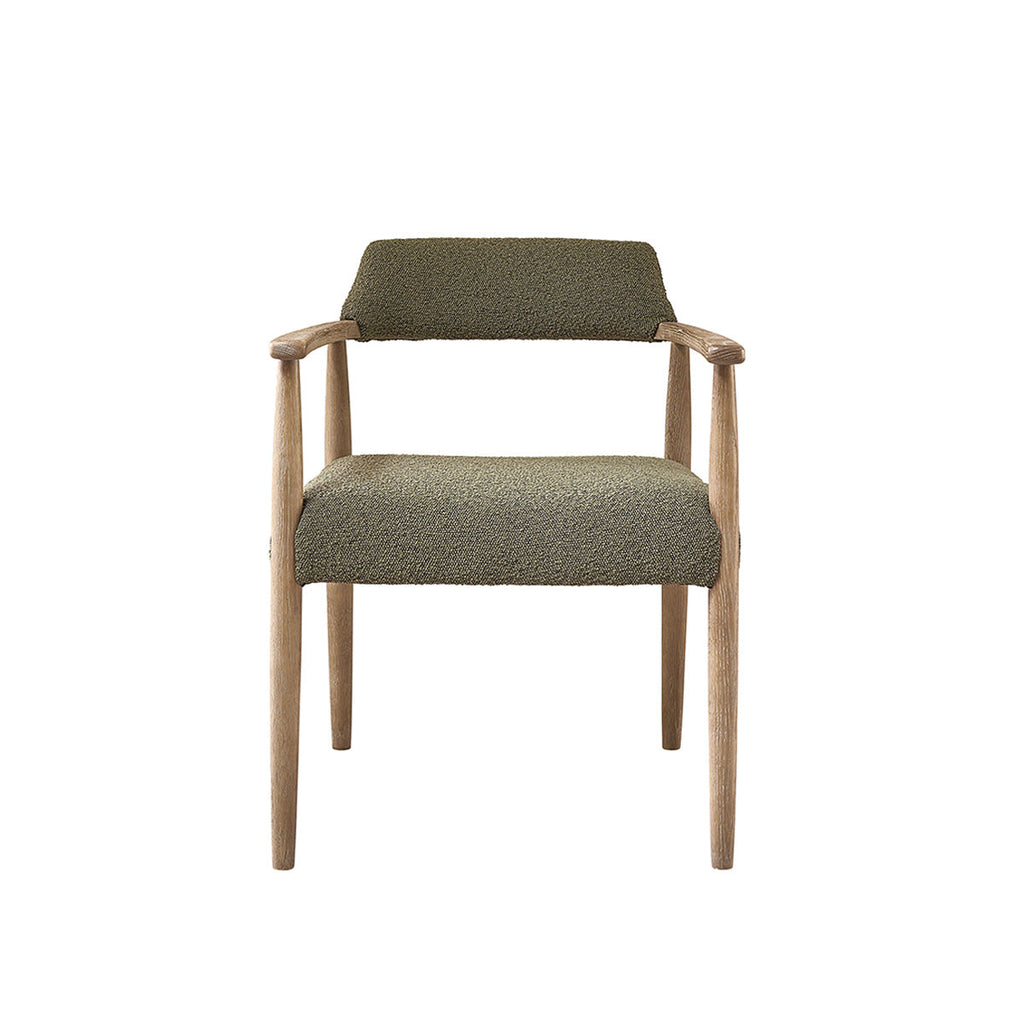 Luisa - Chaise - Chêne Et Tissu Bouclette - Kaki