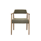 Luisa - Chaise - Chêne Et Tissu Bouclette - Kaki