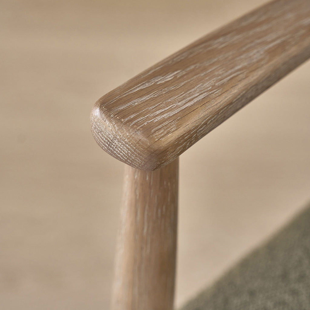 Luisa - Chaise - Chêne Et Tissu Bouclette - Kaki