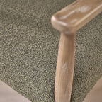 Luisa - Chaise - Chêne Et Tissu Bouclette - Kaki