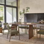 Luisa - Chaise - Chêne Et Tissu Bouclette - Kaki