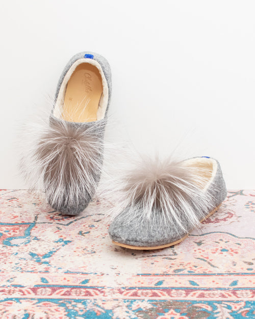 Pantuflas Benjamin - Gris - Mujer