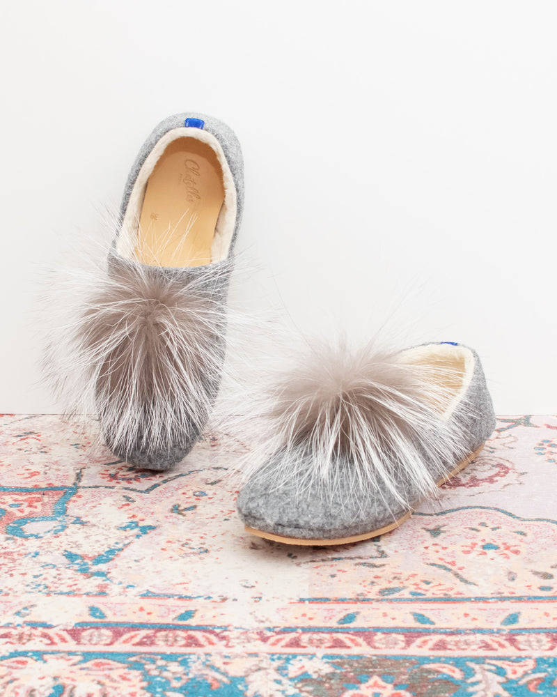 Pantuflas Benjamin - Gris - Mujer