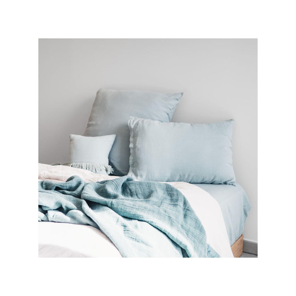 Fitted Sheet - Chambers - Aqua