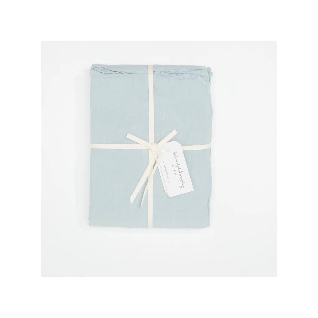 Fitted Sheet - Chambers - Aqua