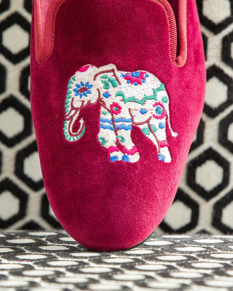 Mules Olivier Éléphant - Rouge - Femme