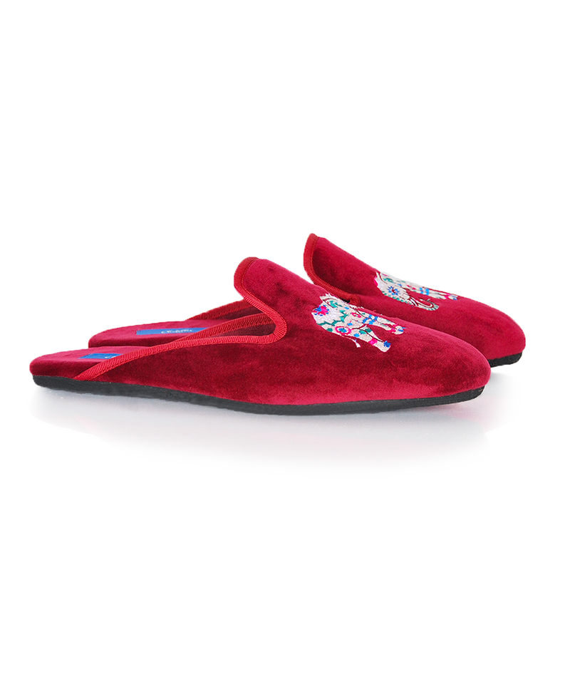 Mules Olivier Éléphant - Rouge - Femme