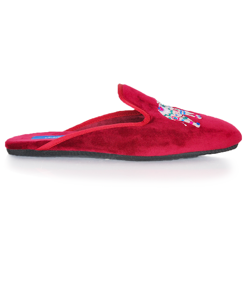 Mules Olivier Éléphant - Rouge - Femme